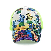 Дитяча кепка Stitch - бейсболка з принтом Ліло і Стіч, літня сітчаста, розмір 54 см
