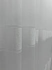 Ціна за 2.6 м! Тюль на бамбуковій основі зі смужками. Колір: білий, фото 8