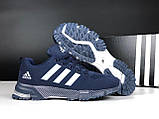 Чоловічі кросівки Adidas Marathon TR сіточка літні повсякденні сині, фото 8