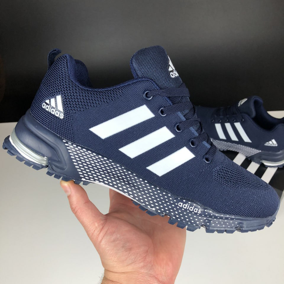 Чоловічі кросівки Adidas Marathon TR сіточка літні повсякденні сині