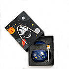 Подарункова чашка з ложкою Космос в авторському пакуванні. Подарунковий набір керамічна чашка з ложкою, фото 9