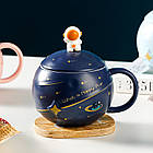 Подарункова чашка з ложкою Космос в авторському пакуванні. Подарунковий набір керамічна чашка з ложкою, фото 4