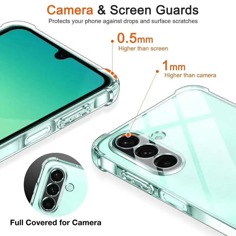 Протиударний прозорий чохол для Samsung Galaxy A26 5G Протиударний прозорий чохол для Samsung Galaxy A26 5G