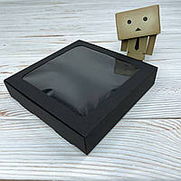 *10 шт* / Коробка / 150х150х30 мм / Чорн / вікно-звичайн