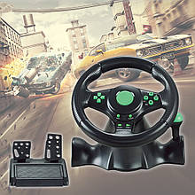 Кермо ігрове з педалями Vibrating Wheel PS3 PC USB (205)