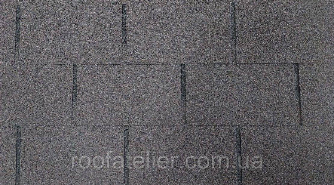 Битумная черепица SIM SHINGLE / СІМ ШИНГЛ Туреччина 4-ТАВ прямокутник темно коричневий