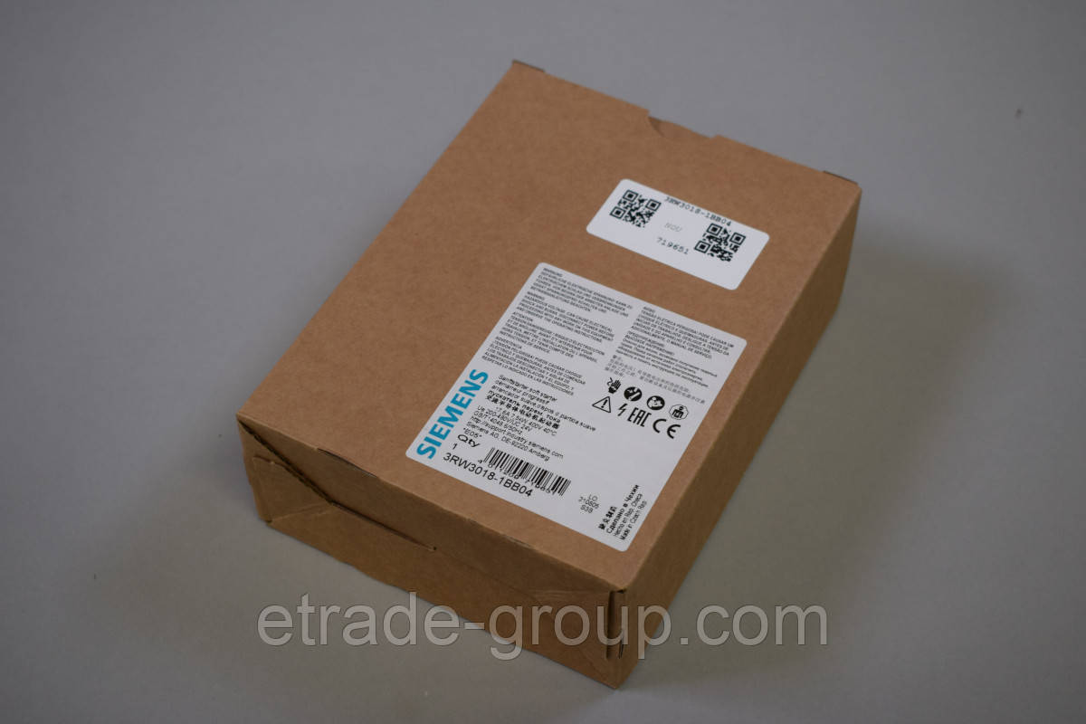 Пусковий пристрій Siemens 3RW3018-1BB04 (3RW30181BB040BB04)