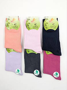 Стрейчові шкарпетки Ceren високі жіночі бамбукові однотонні 36-40 12 шт в уп