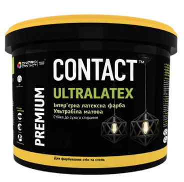 Акрилова фарба інтер'єрна "ULTRALATEX" стійка до стирання, фото 1