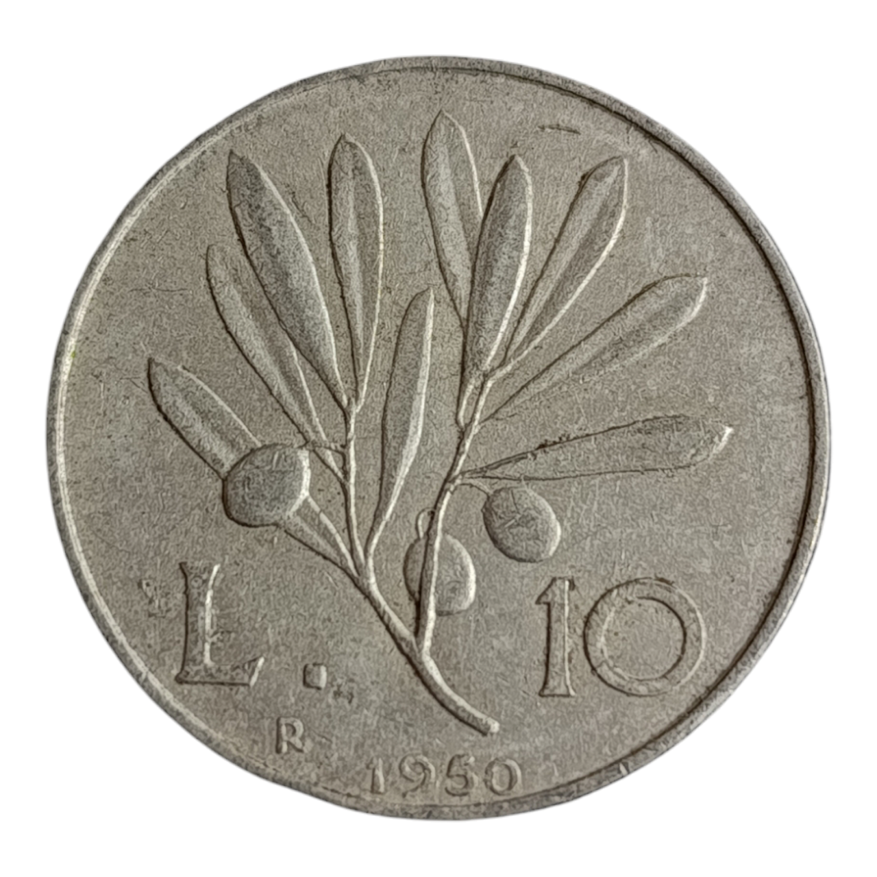 Італія 10 лір, 1950
