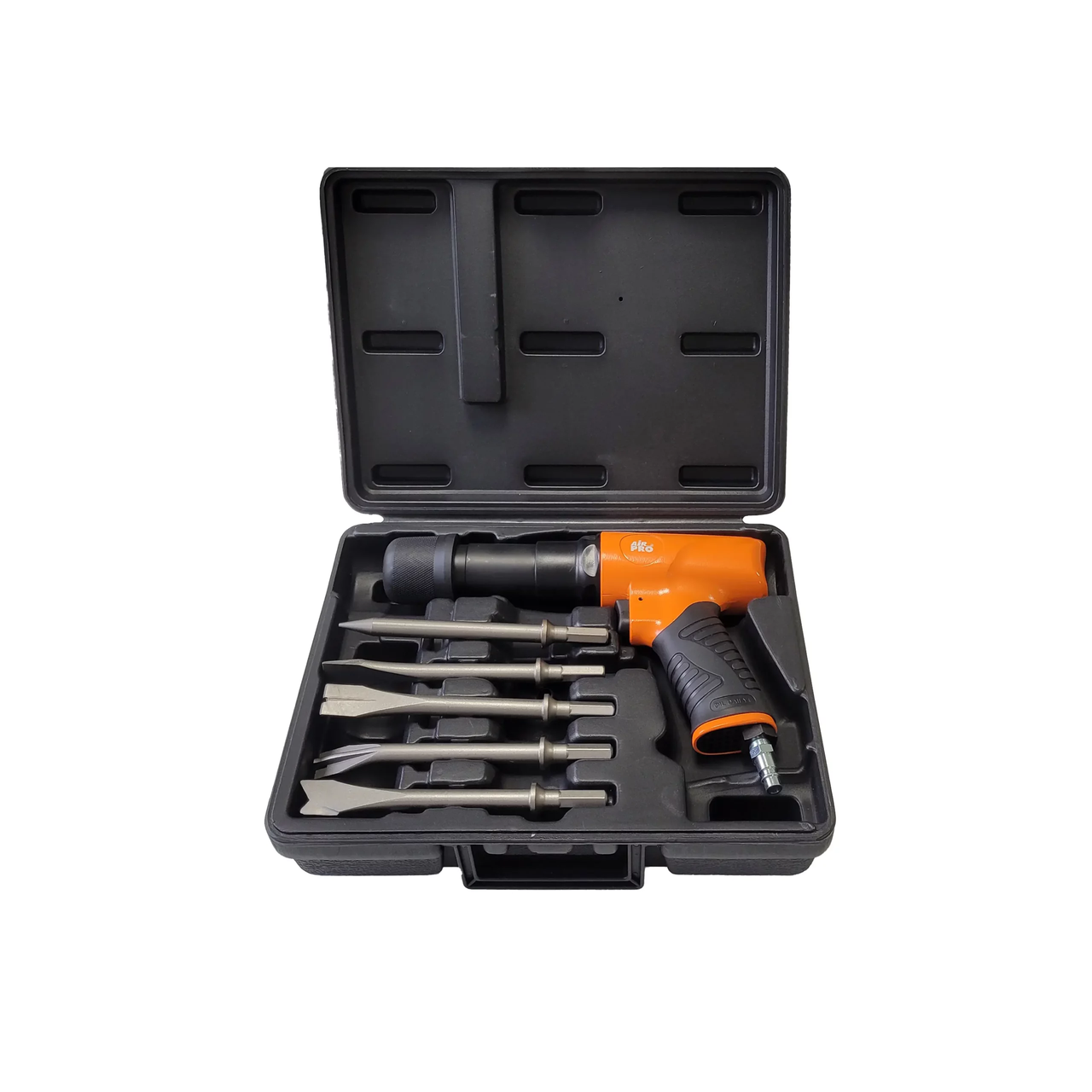 Ударний пневмомолоток пістолетного типу з набором зубил Air Pro SA7189HCK KIT, фото 1