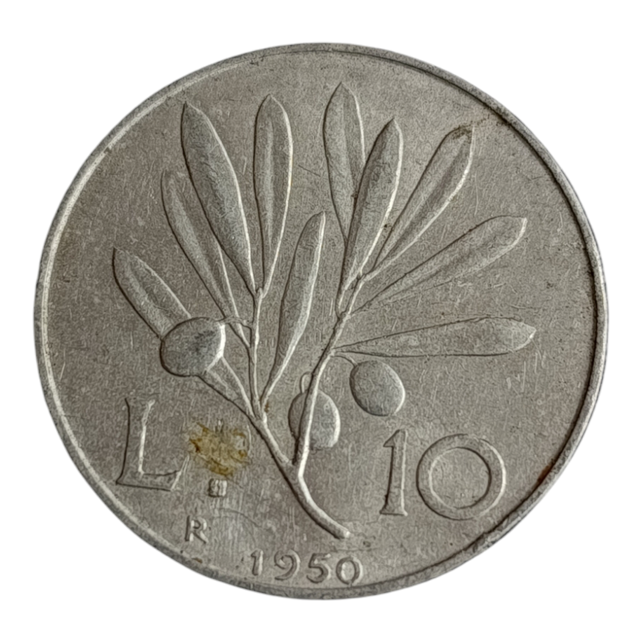 Італія 10 лір, 1950