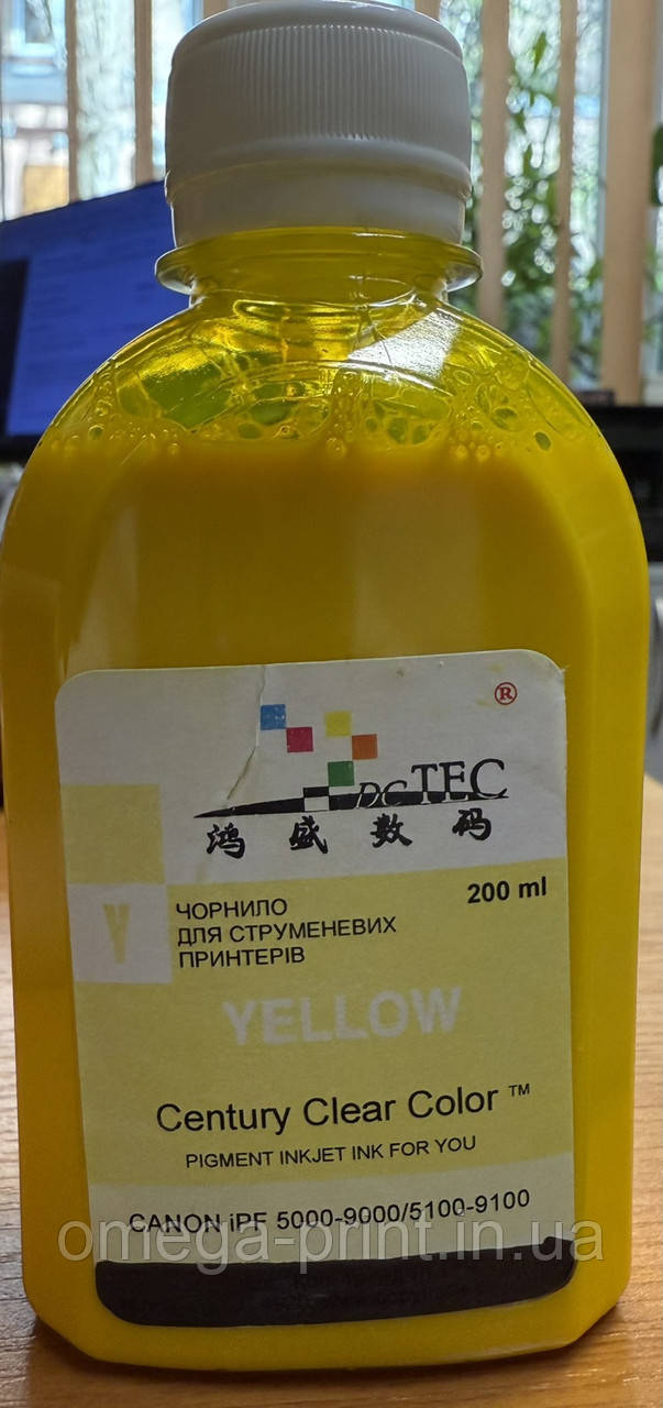 Чорнило Canon IPF6100 Yellow Pigm, 200 мл. DC TEC, фото 1