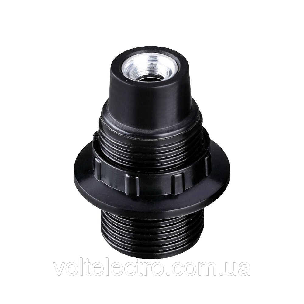 Патрон Е14 бакеліт VL268 люстровий чорний Violux, фото 1