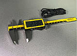 Штангенциркуль цифровий, що перезаряджається 0-150мм (±0,01 мм; IP-54) ISO 17025 Держреєстр №У1987-95, Україна, фото 2