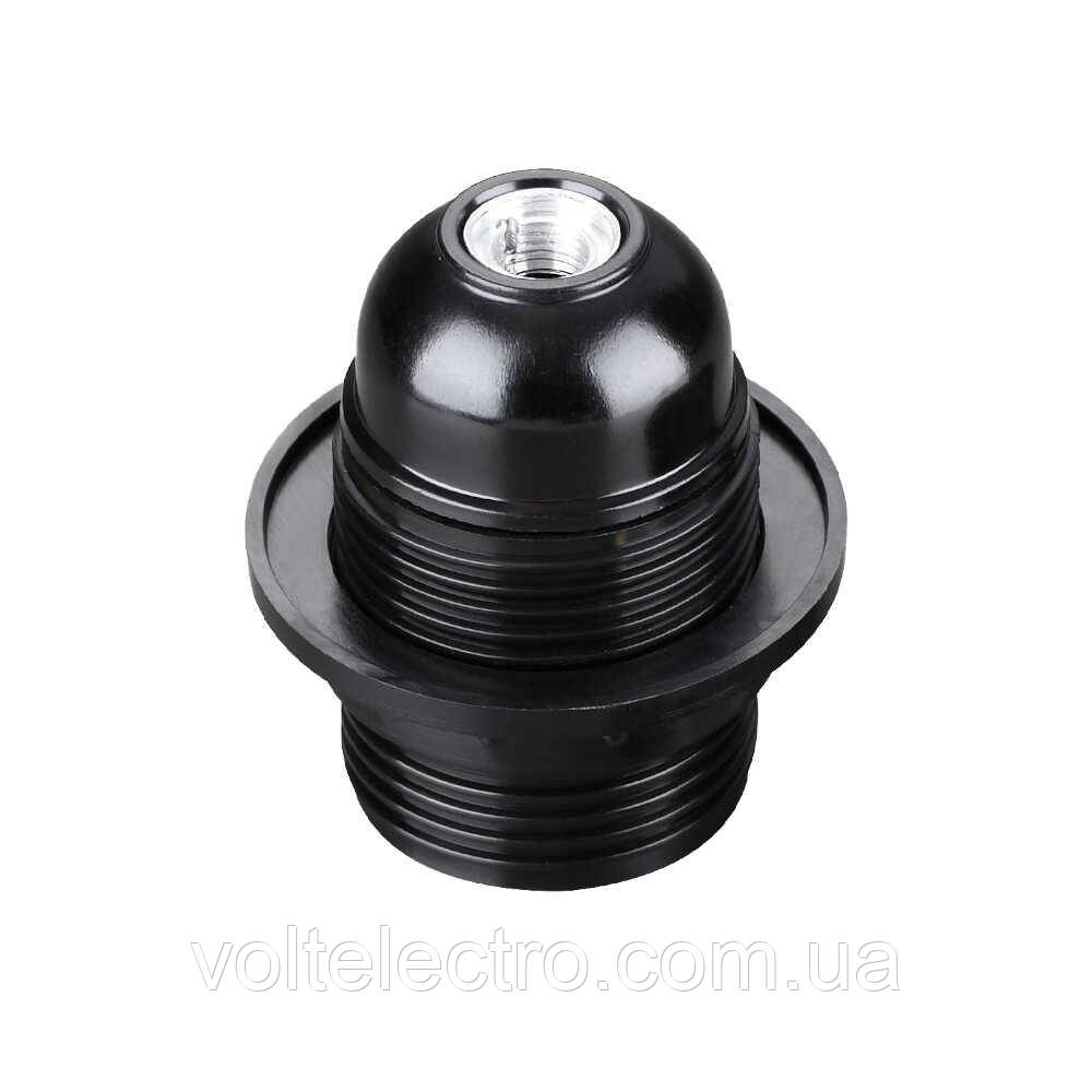 Патрон Е27 люстровий VL269 бакеліт чорний Violux, фото 1