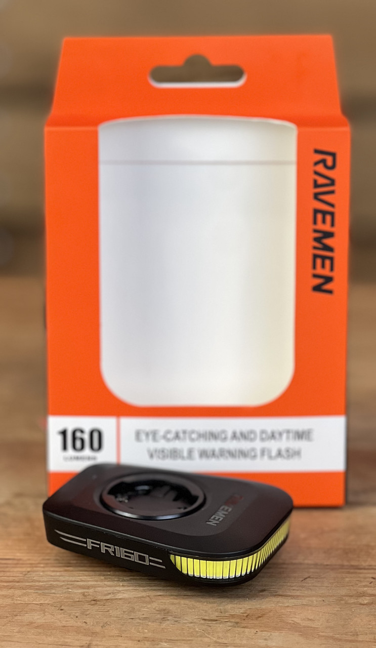 Фонарик на велосипед ліхтарик фара передня Ravemen FR160 (160 lm, 380 mAh) з кріпленням для Garmin, фото 1