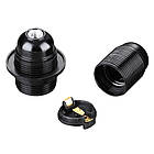 Патрон Е27 люстровий VL269 бакеліт чорний Violux, фото 3