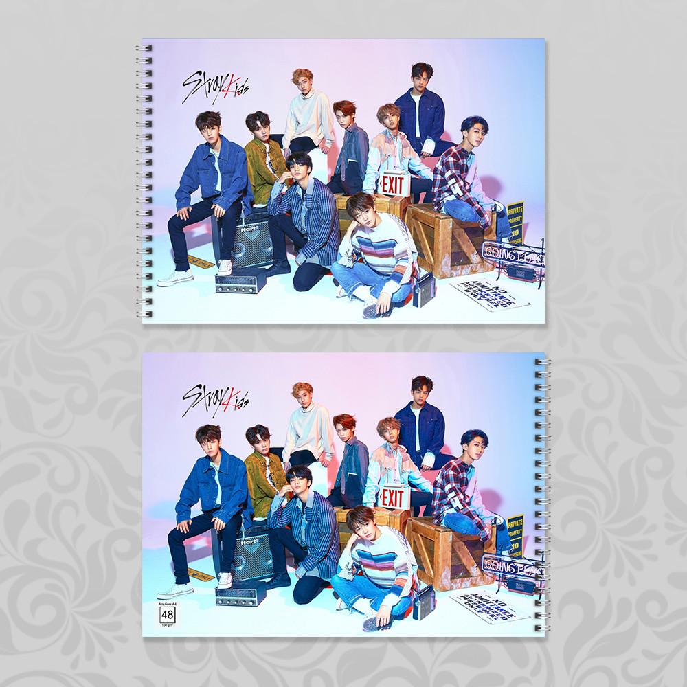 Альбом А4 для малювання 48 л. 150 гр.м² K-Pop Stray Kids