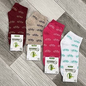 Шкарпетки жіночі демісезонні бамбук Marde, ароматизовані, короткі, асорті, 02185