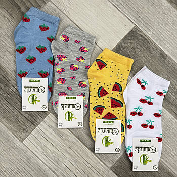 Шкарпетки жіночі демісезонні бамбук Marde, ароматизовані, короткі, асорті, 02182