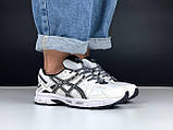 Жіночі кросівки Asics Gel Kahana 8 сіточка стильні молодіжні білі, фото 4