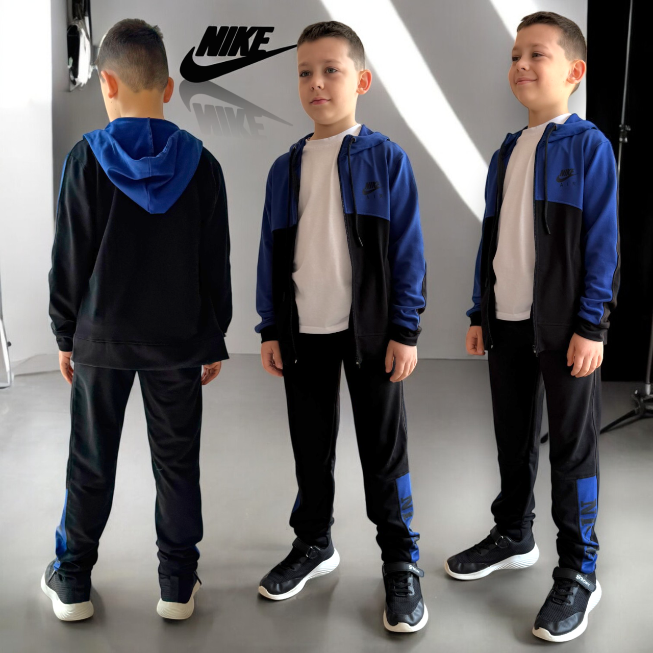 Спортивний Костюм на хлопчика 140 см 003412 Синій