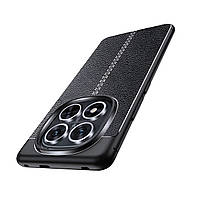 Захисний гумовий чохол для Xiaomi Redmi Note 14 Pro 5G чорний бампер