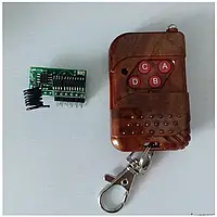 Бездротовий пульт дистанційного керування 433M з кодуванням + 4-канальний модуль бездротового приймача