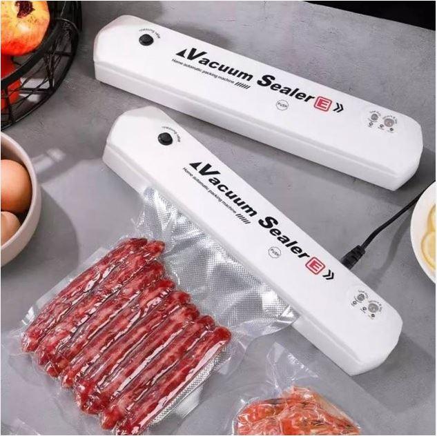 Вакууматор для продуктів, вакуумний пакувальник їжі Vacuum Sealer Білий