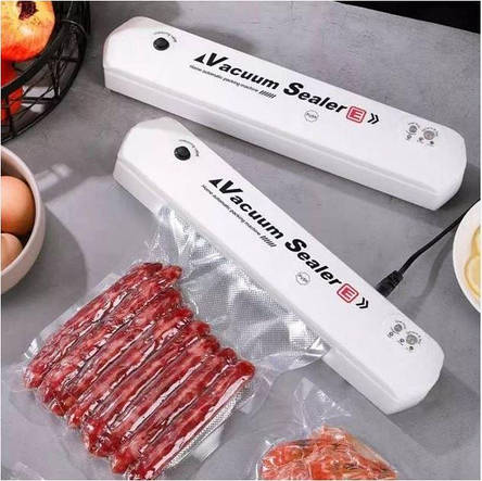 Вакууматор для продуктів, вакуумний пакувальник їжі Vacuum Sealer Білий, фото 1