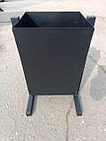 Урна металева для сміття (сміття) чорна, фото 2