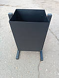 Урна металева для сміття (сміття) чорна, фото 7