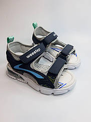 Босоніжки для хлопчика Weestep 107160525 GR сині р.28-31
