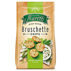 Брускети Maretti зі смаком сметани та цибулі 70 г