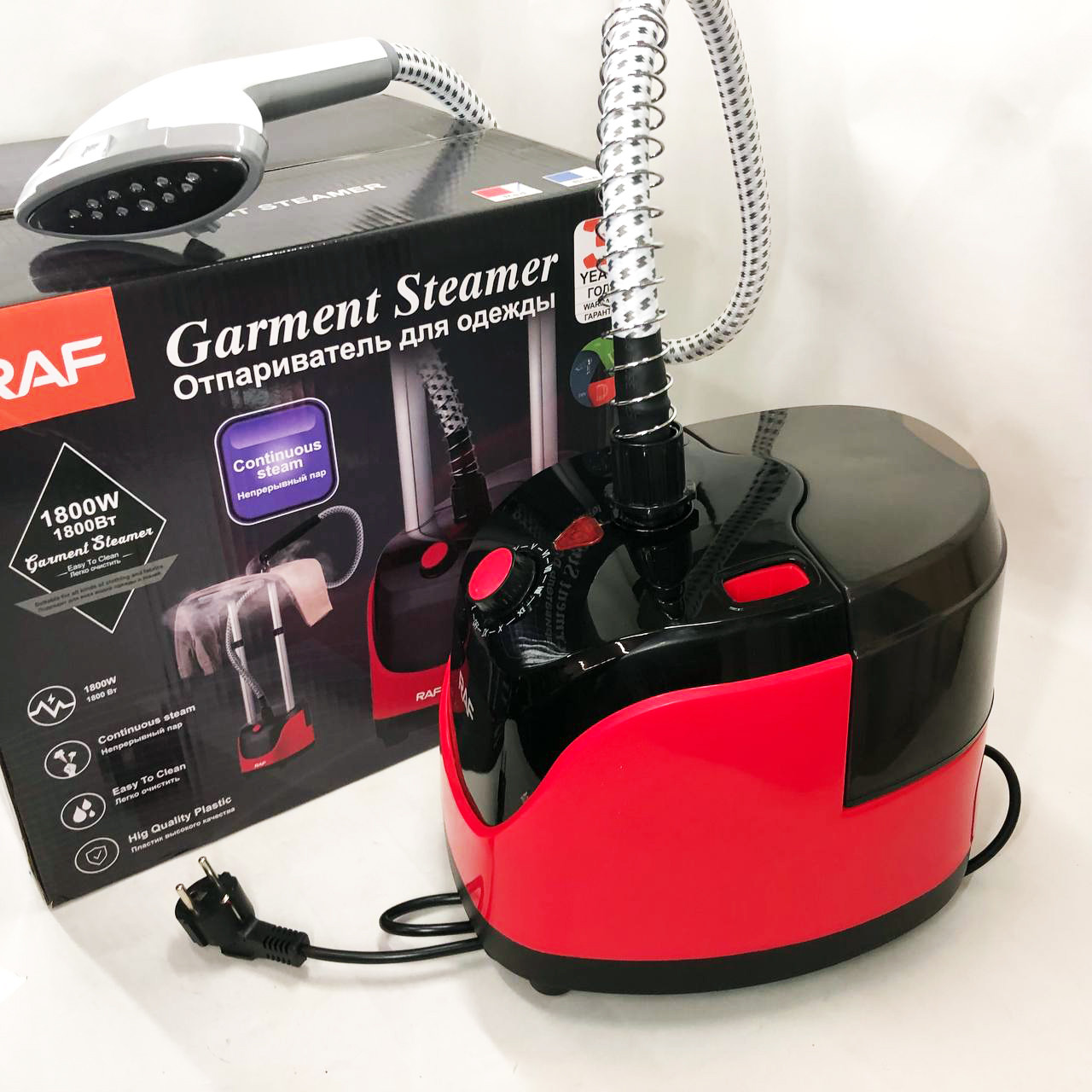 Ручний відпарювач для будь-яких видів тканини, Якісний ручний відпарювач від мережі 220 FU-15, фото 1