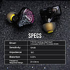 ⇒ ZiiGaat Odyssey (Jack 3.5) - гібридні провідні iem's ​​навушники (1DD+3BA Knowles) Hibrid In-ear Monitors, фото 10