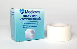 Пластир медичний котушковий Medicom на нетканій основі 5м x 2см