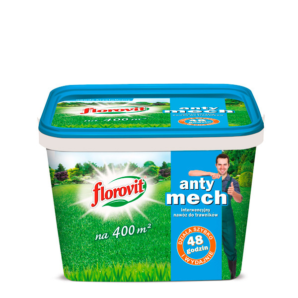 FLOROVIT добриво для газону антимох 8кг. Флоровіт, фото 1