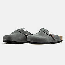 Шльопанці Birkenstock Boston Grey / Біркеншток Бостон Сірі, фото 5
