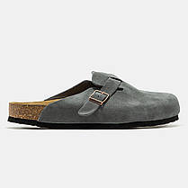 Шльопанці Birkenstock Boston Grey / Біркеншток Бостон Сірі, фото 3
