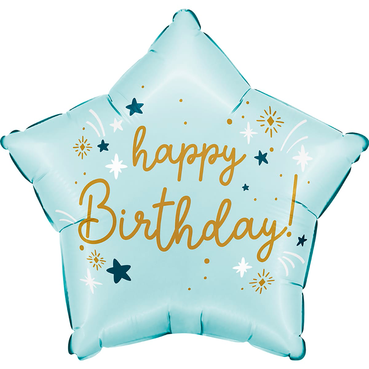 Зірка 18" Happy Birthday - блакитна 2602