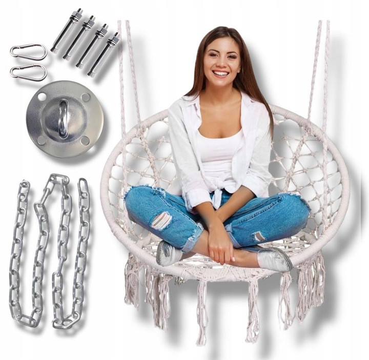 Садова гойдалка гніздо підвісне крісло, фото 1