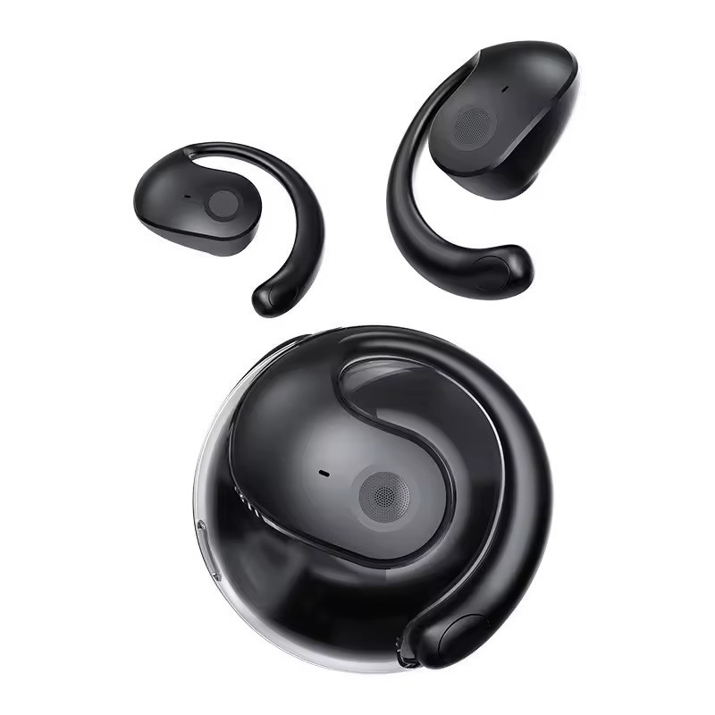 Навушники бездротові OWS T2 Crystal Чорний, bluetooth гарнітура для водія, ноутбука, телефону