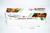 Вакууматор для продуктів, вакуумний пакувальник їжі Vacuum Sealer Білий, фото 6
