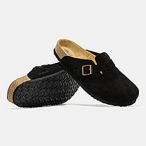 Чоловічі Шльопанці Birkenstock Boston Black / Біркеншток Бостон Чорні, фото 6