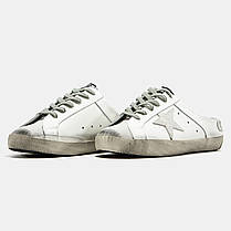 Кеди Golden Goose Super Star Sabot White Grey / Голден Гус Супер Старий Сабот Білі з Сірим, фото 5