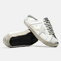 Кеди Golden Goose Super Star Sabot White Grey / Голден Гус Супер Старий Сабот Білі з Сірим, фото 6