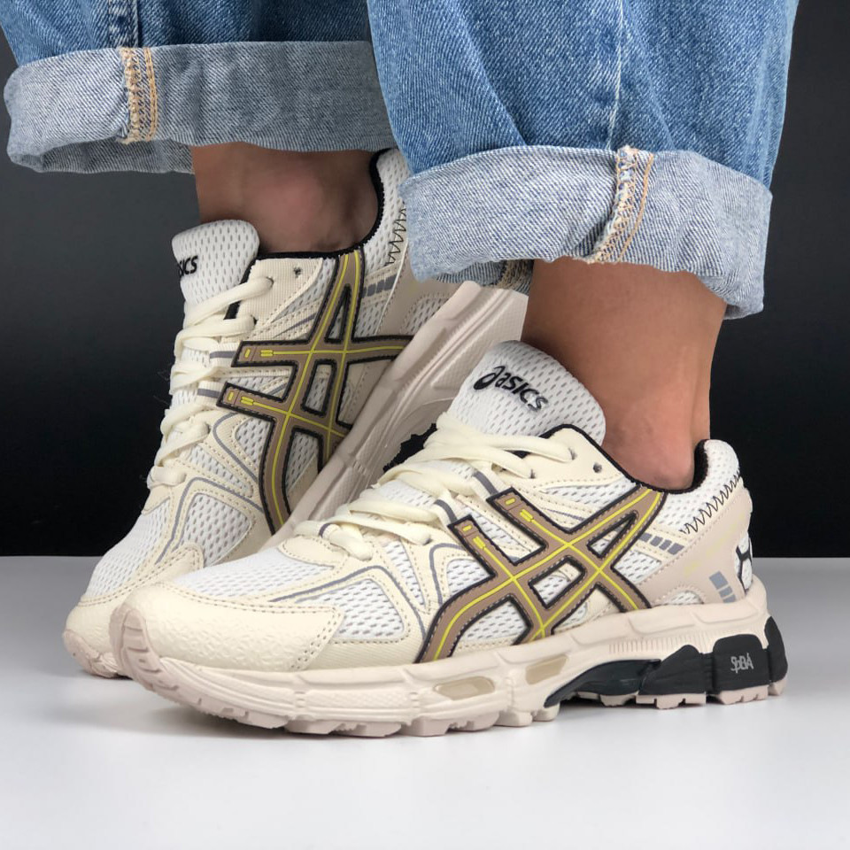 Жіночі кросівки Asics Gel Kahana 8 сіточка стильні молодіжні бежеві