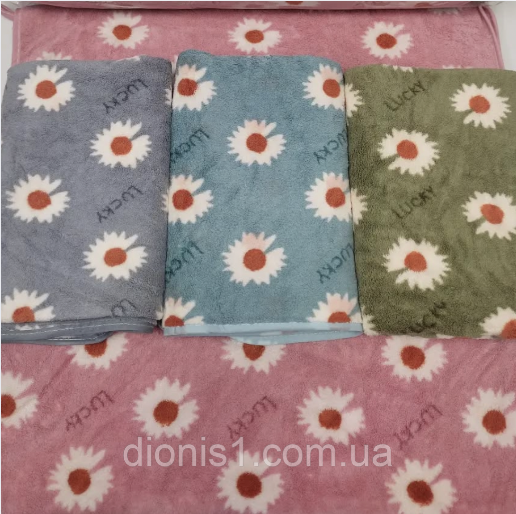 Лицьовий рушник Ромашка 50х90 мікрофібра. 6 шт. в пакованні, фото 1